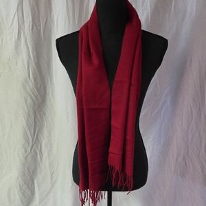 V. FRAAS Deep Red Scarf